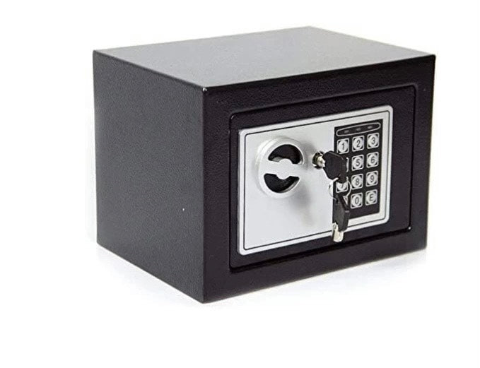 Digital Safe Box Locker with Key & Electronic Lock