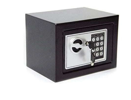 Digital Safe Box Locker with Key & Electronic Lock